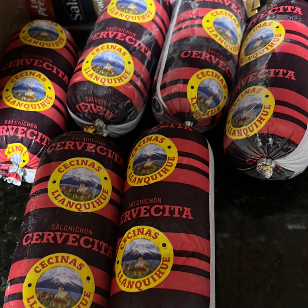 Salchichón cervecita 400gr Llanquihue