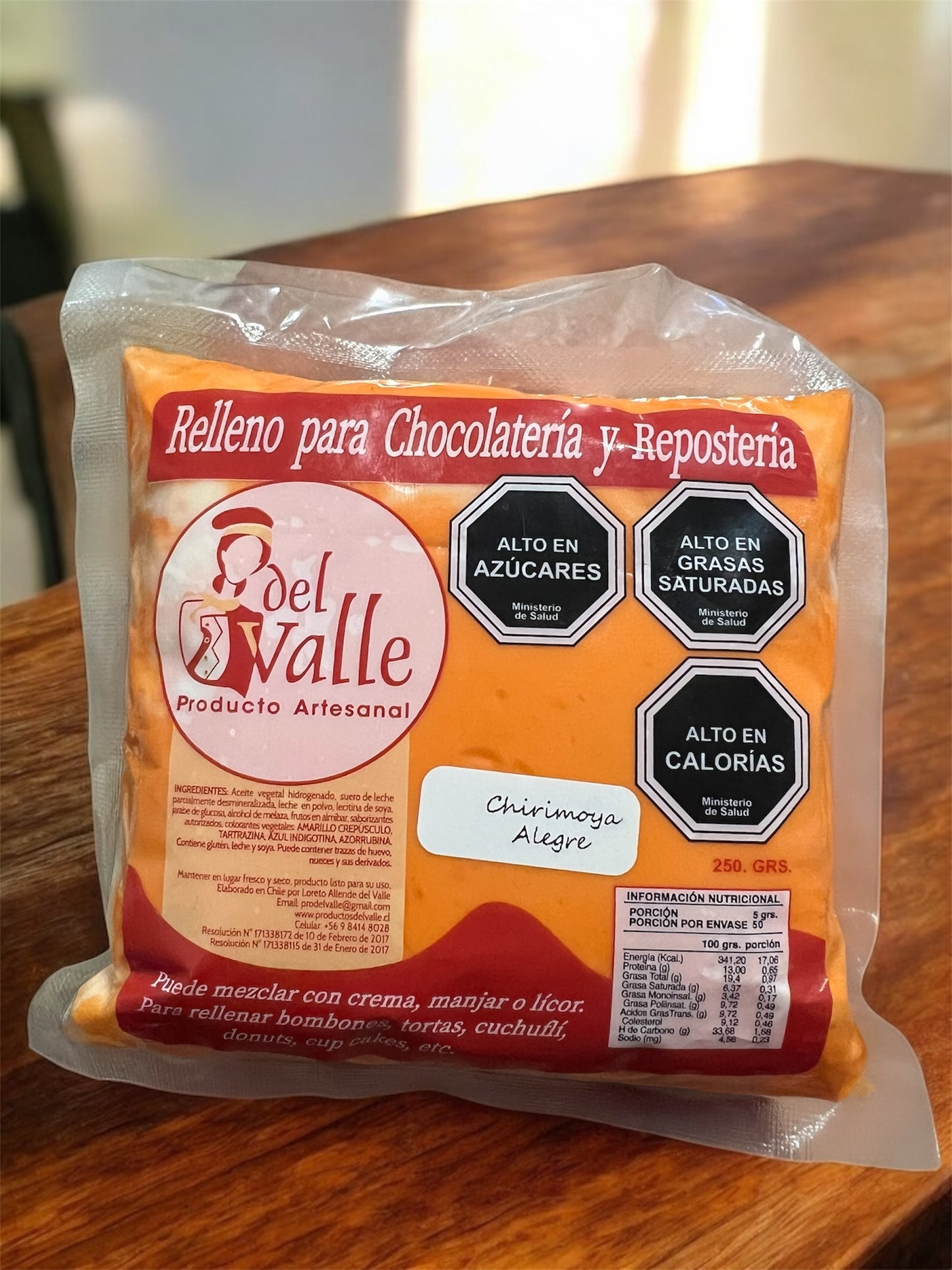 Relleno para chocolatería y repostería 250g