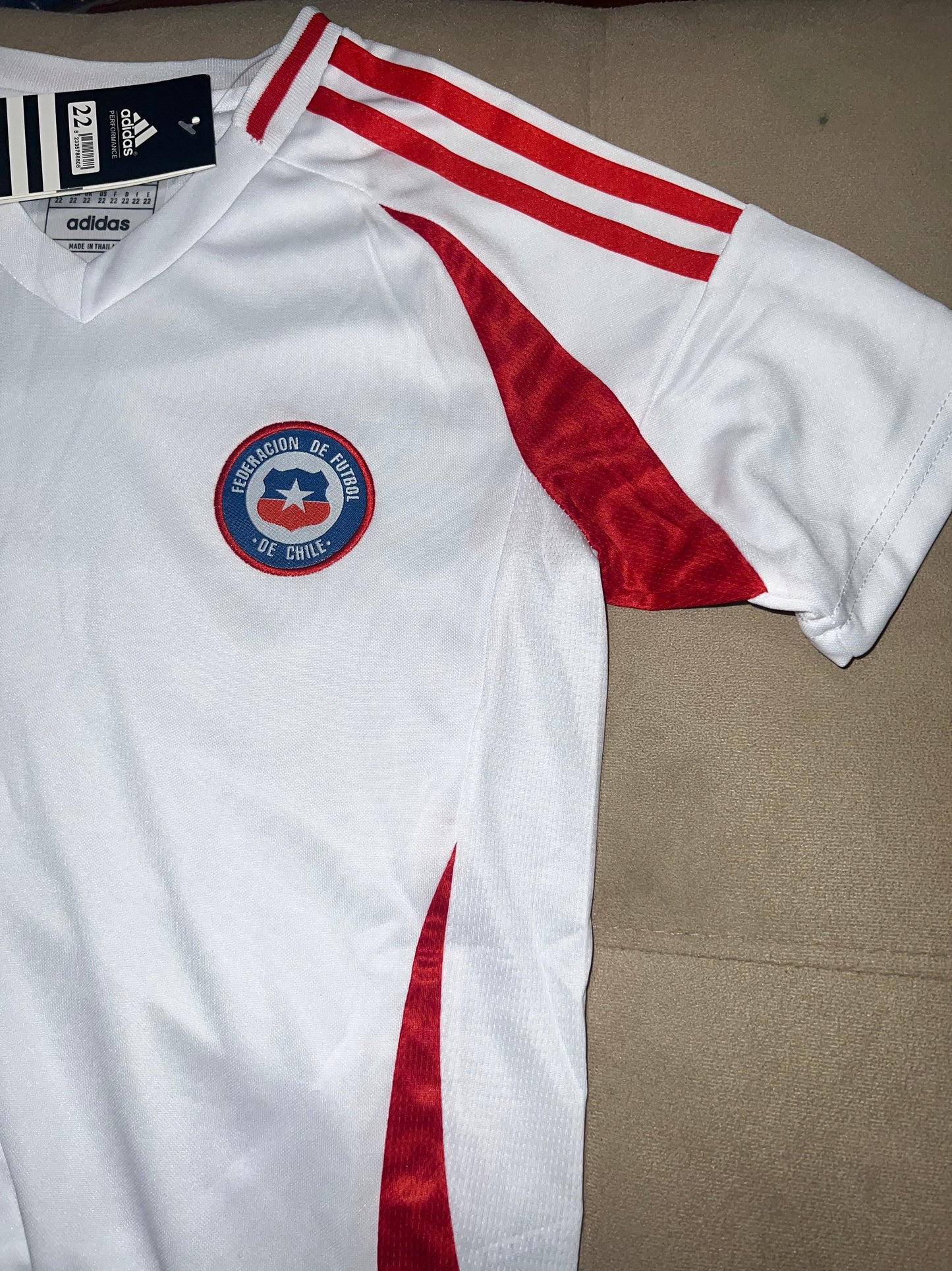 Conjunto blanco selección chilena para niños 2024