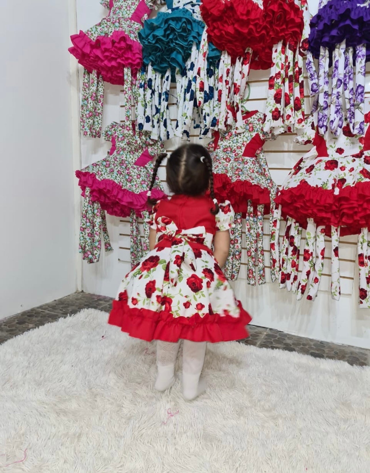 Vestido huasita para niñas