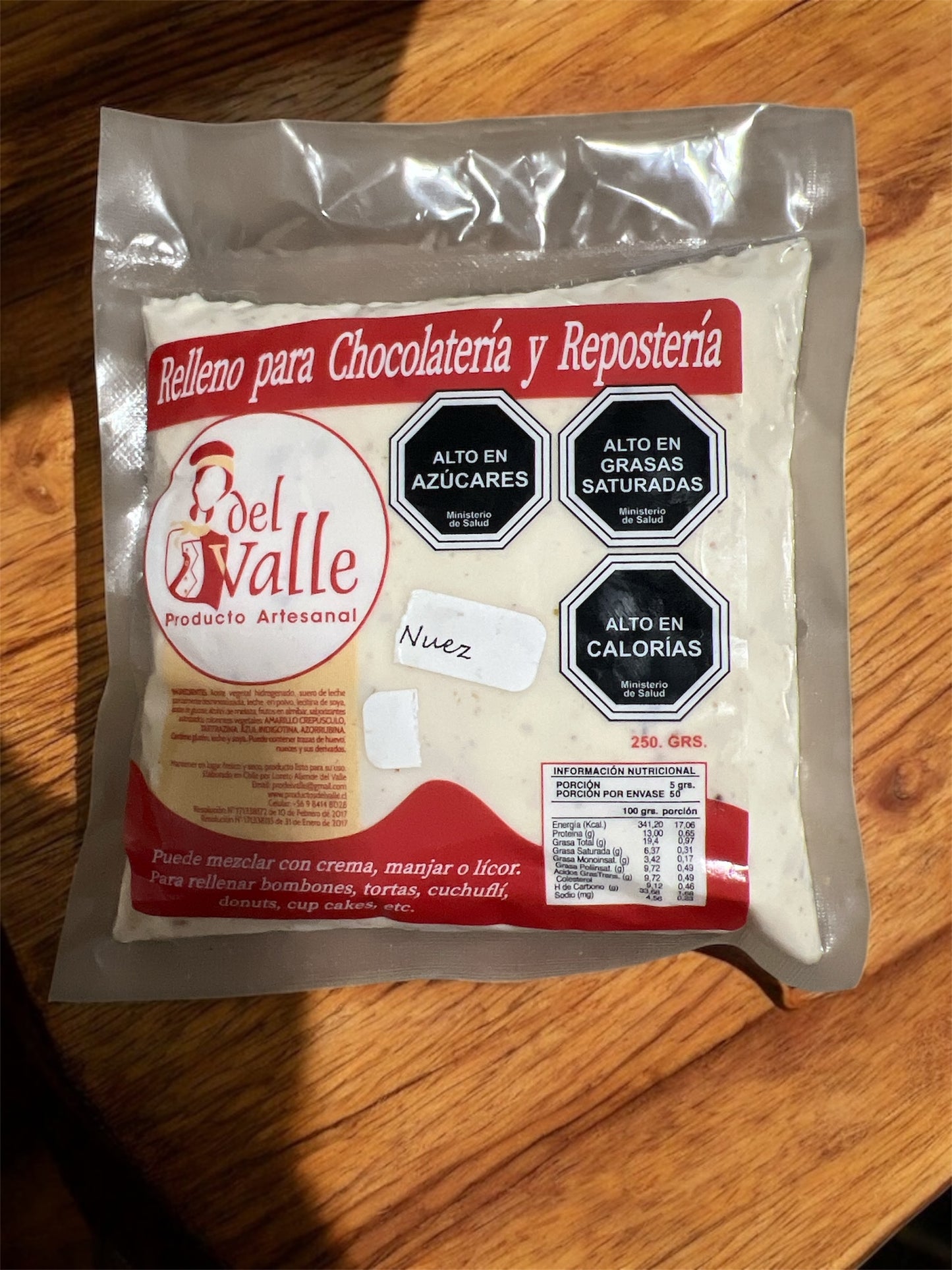 Relleno para chocolatería y repostería 250g