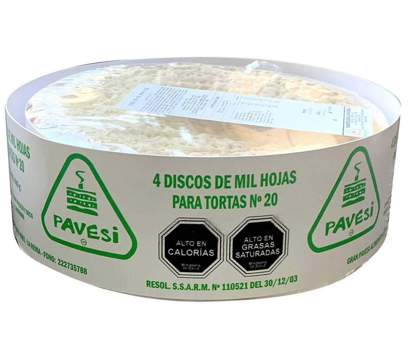 Disco de mil hojas #20/ 4 discos para rellenar