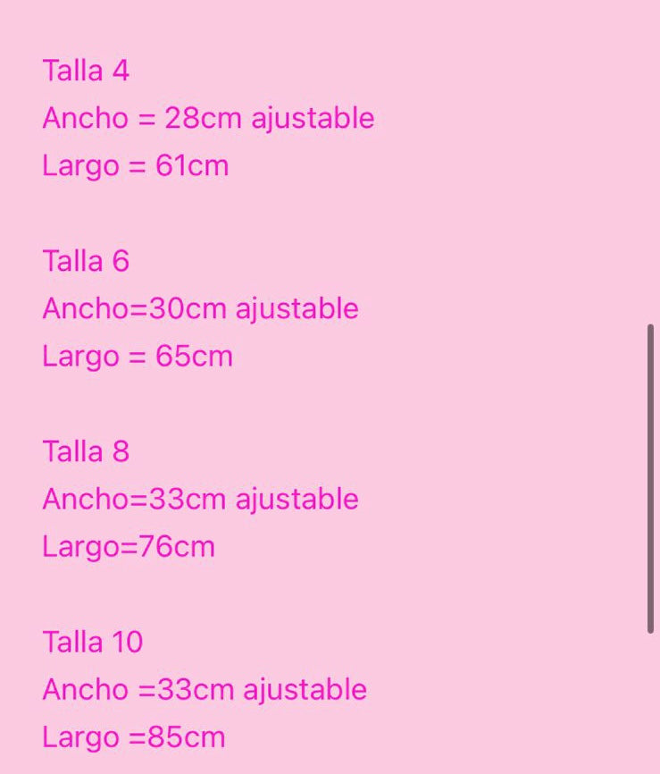 Vestido huasita para niñas