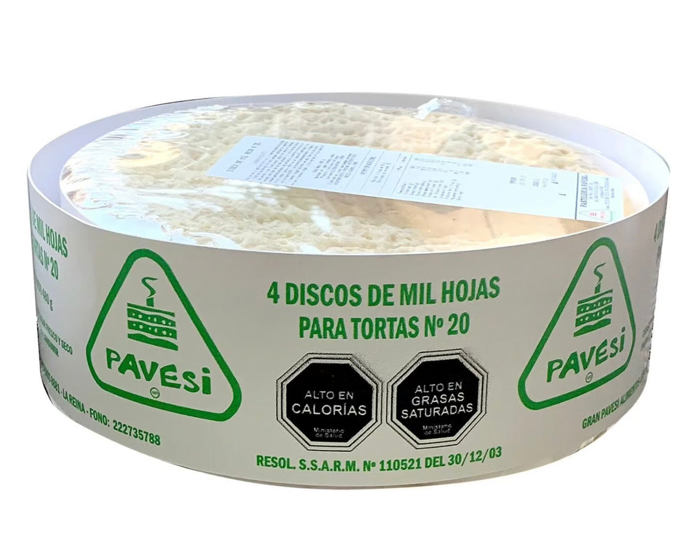 Disco de mil hojas #20/ 4 discos para rellenar