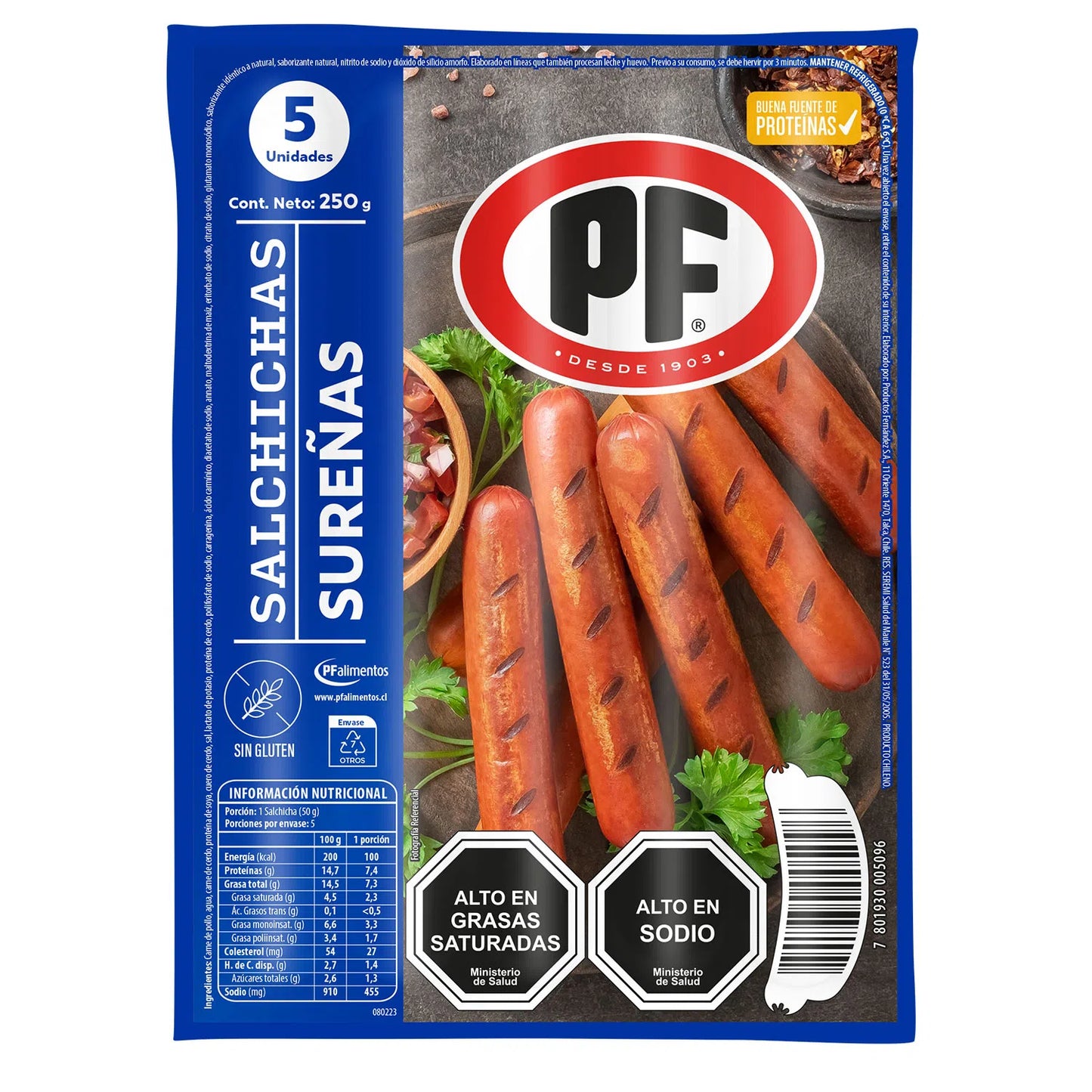 Salchichas sureñas Pf 5 unidades