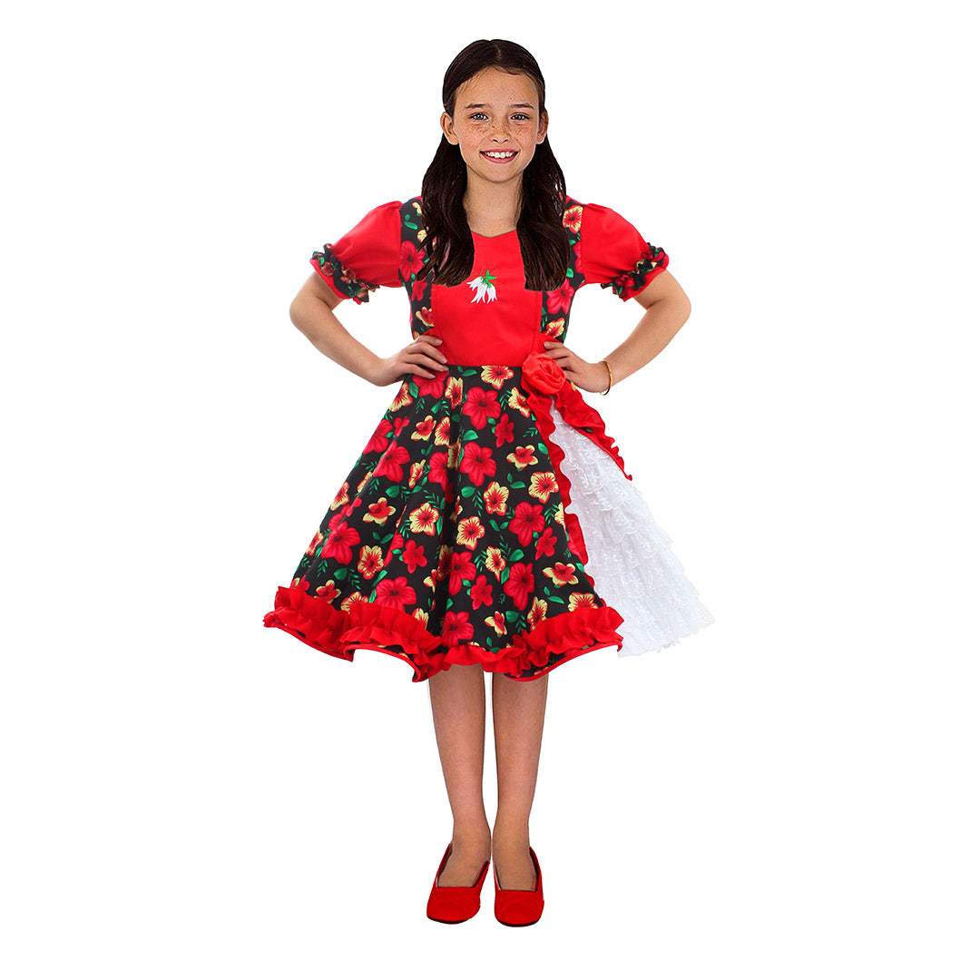 Vestido huasita para niñas