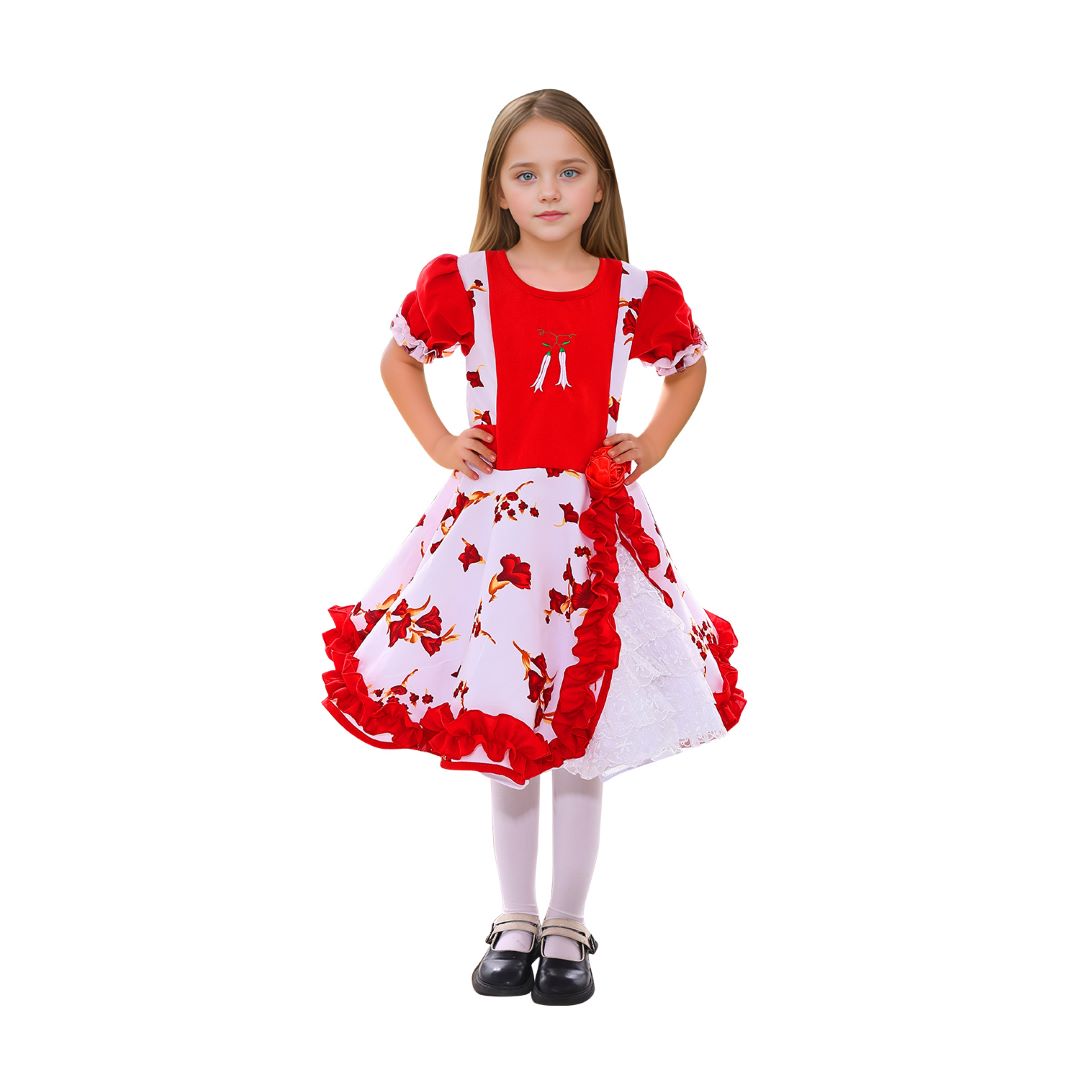 Vestido huasita para niñas