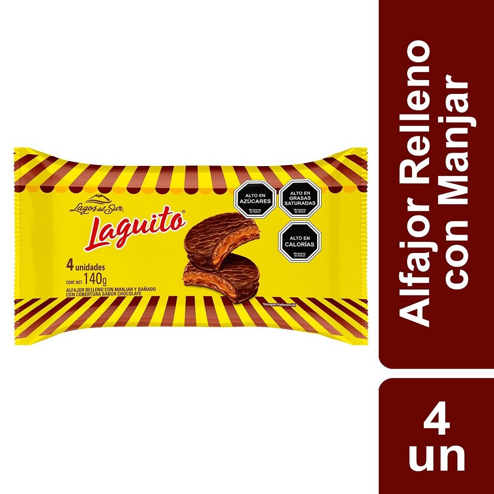 Alfajor laguito 4 unidades