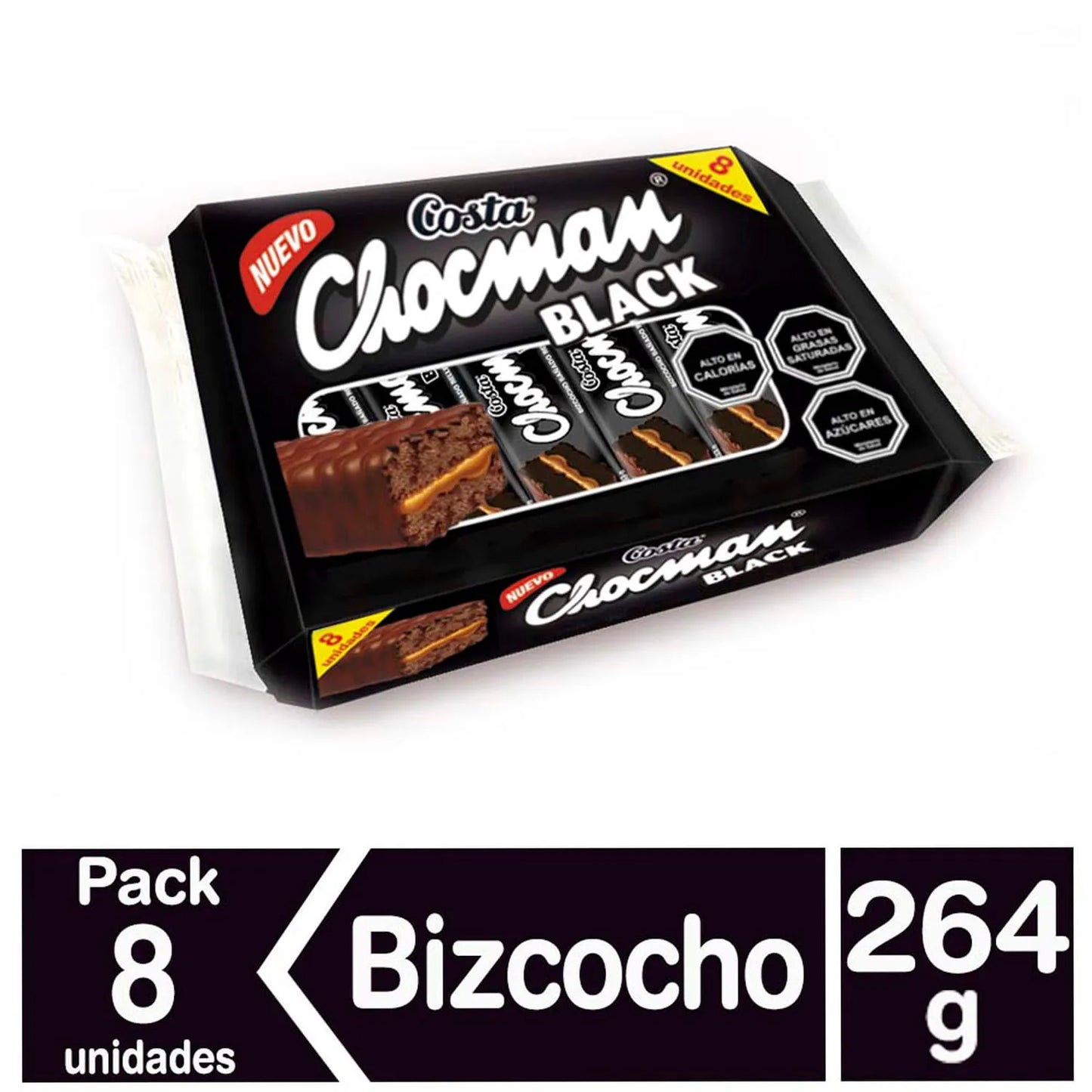 Chocman Black 8 unidades
