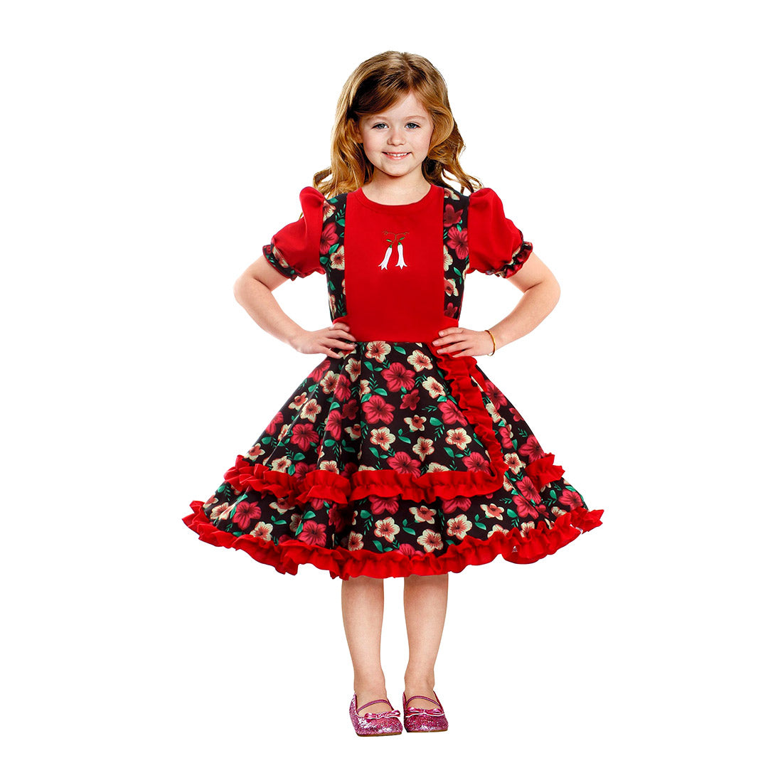 Vestido huasita para niñas