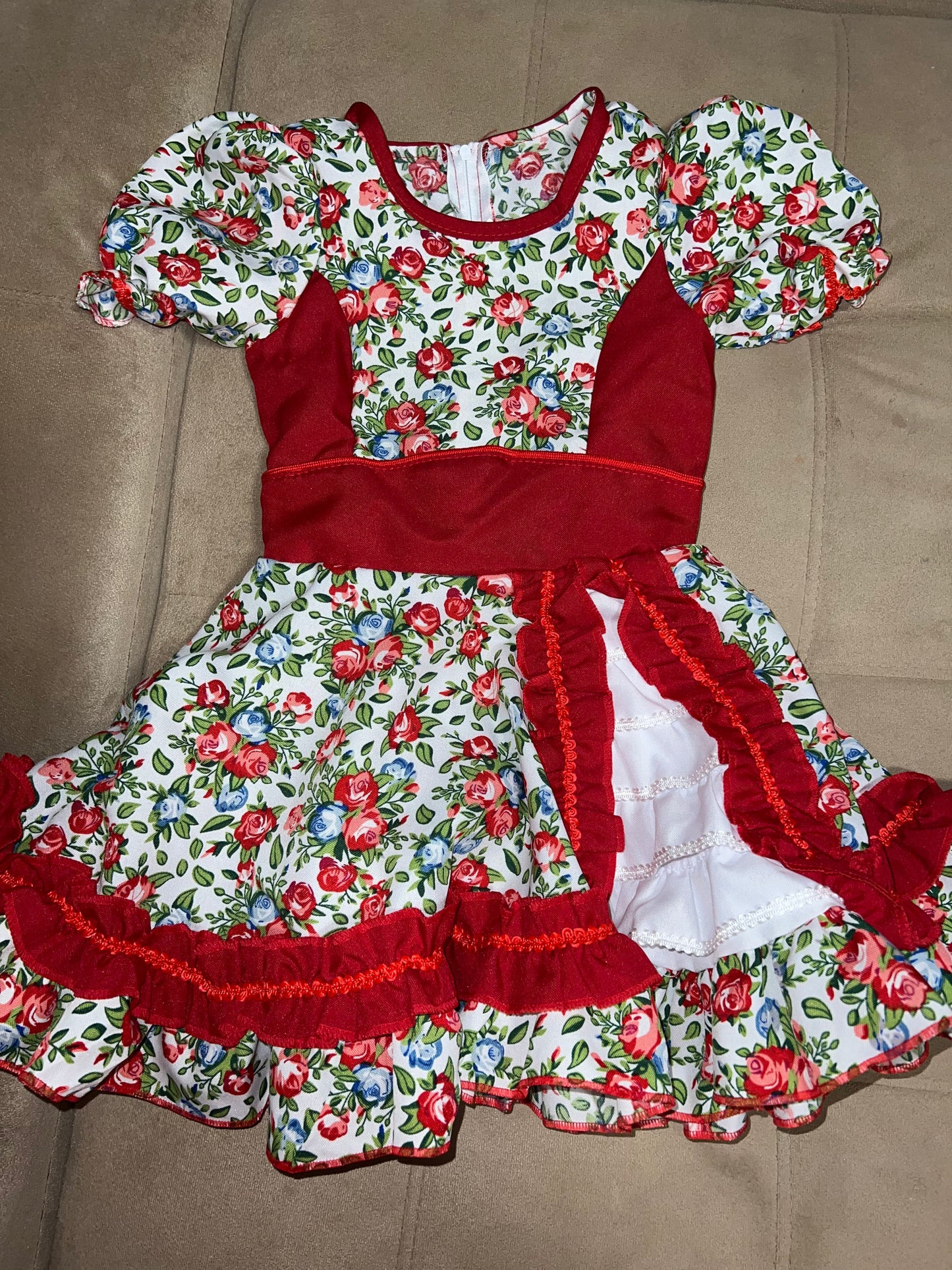 Vestido huasita para niñas