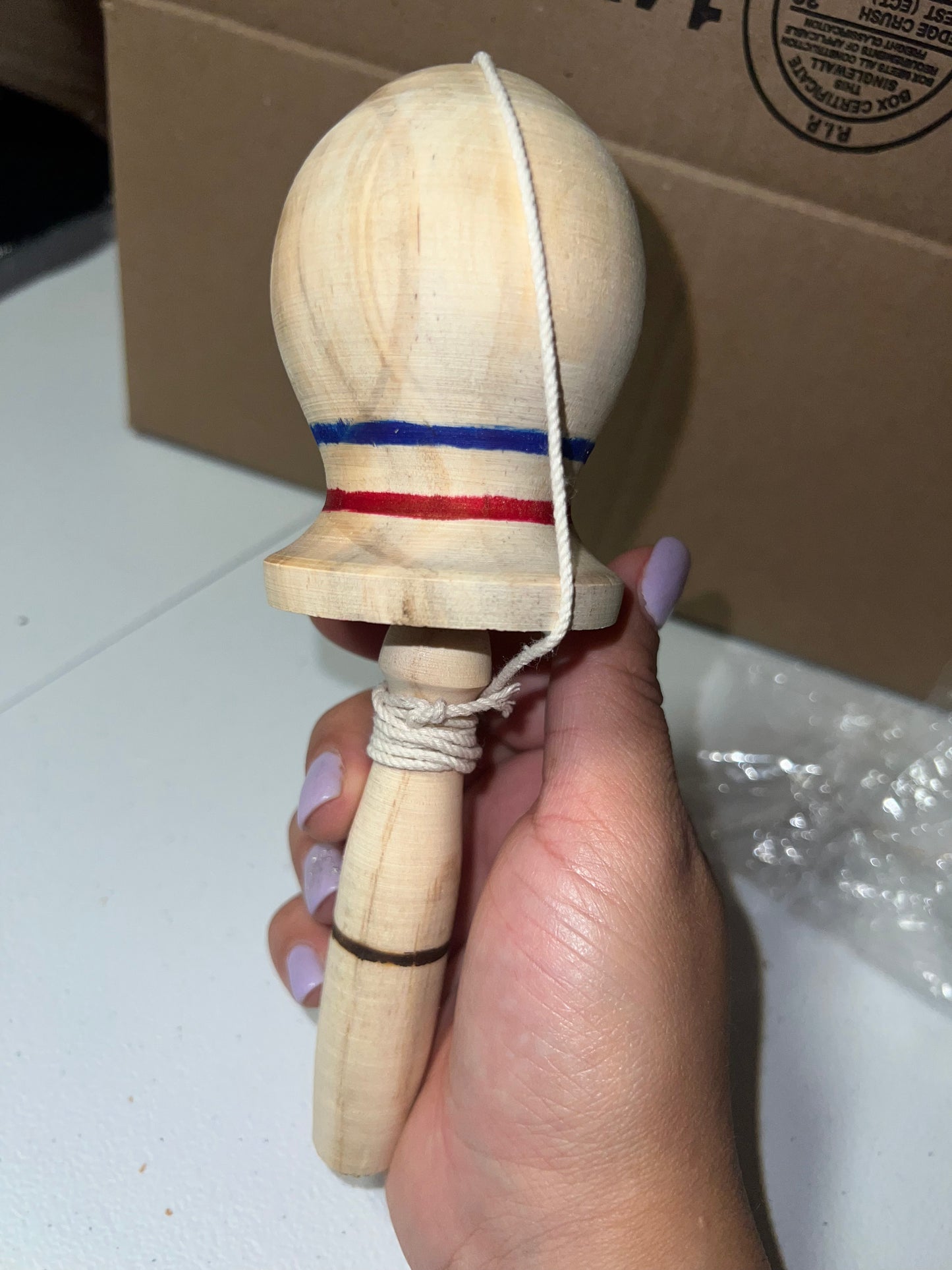 Emboque Chileno de Madera – Juguete Tradicional Artesanal con Colores Patrios – Hecho a Mano