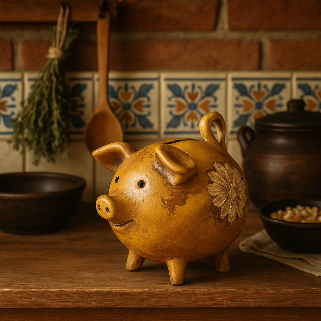 Alcancia de greda, Chilean piggy bank