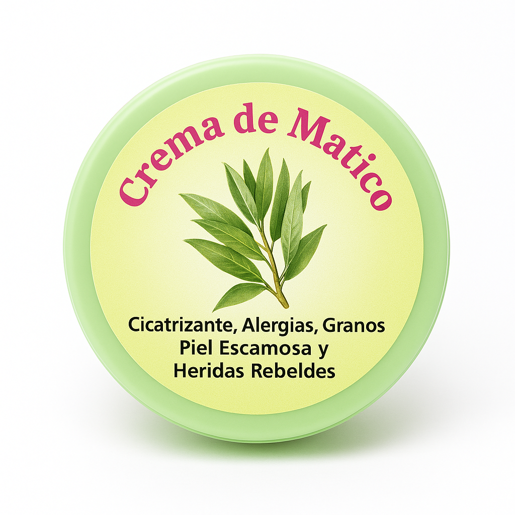 Crema de matico cicatrizante