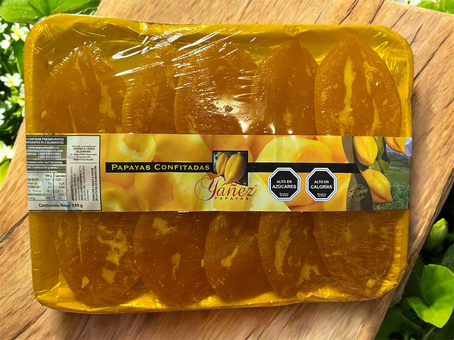 Papayas confitadas 250g