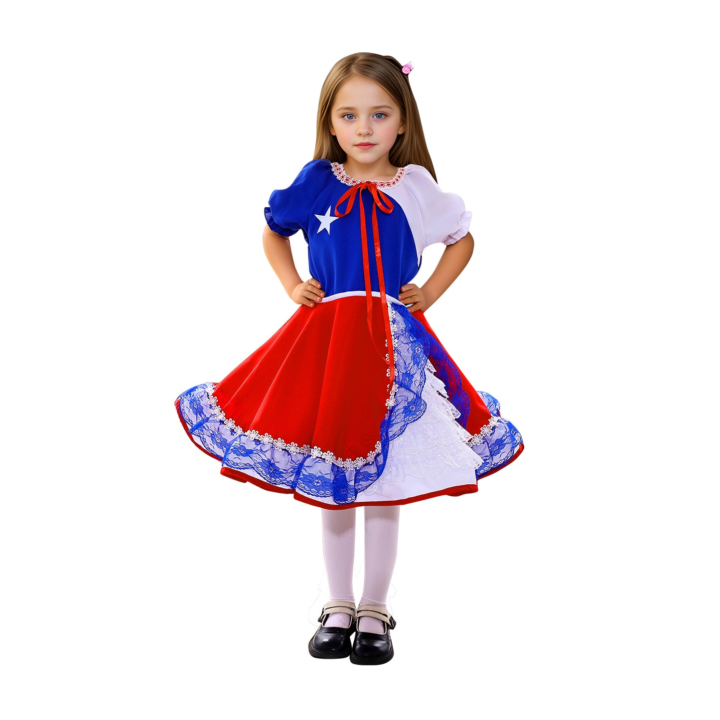 Vestido huasita para niñas