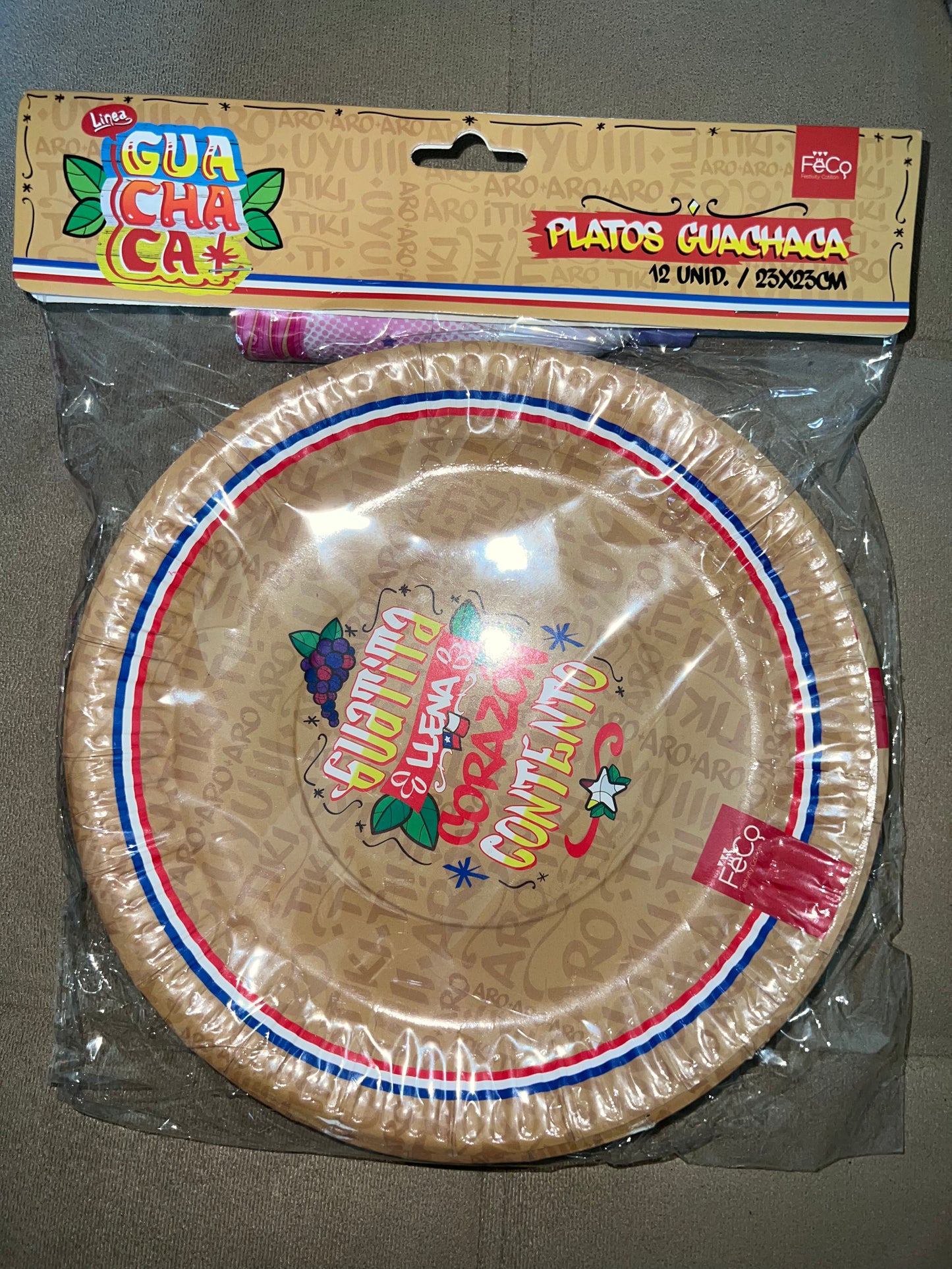 Platos guachaca 12 unidades