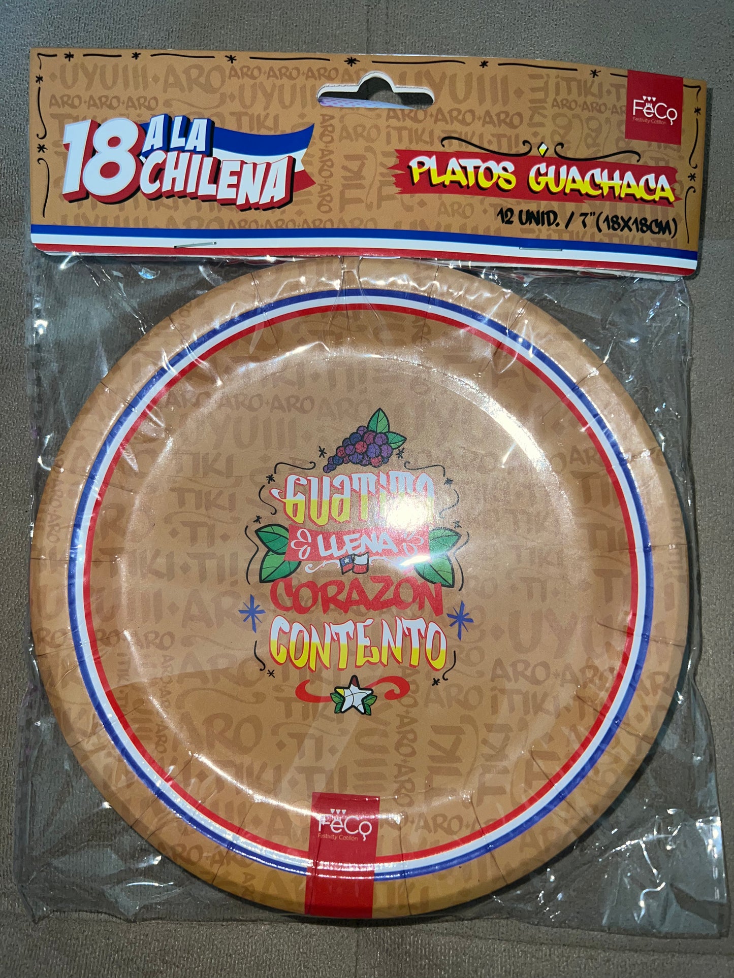 Platos guachaca 12 unidades