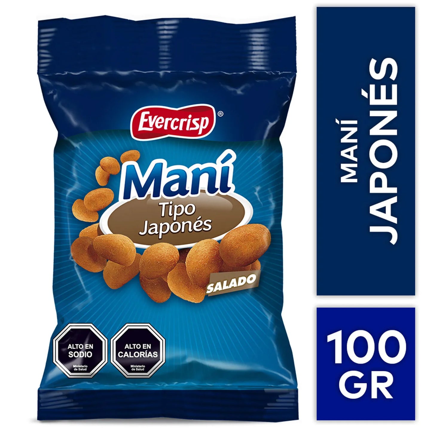 Maní tipo japonés 100gr evercrisp