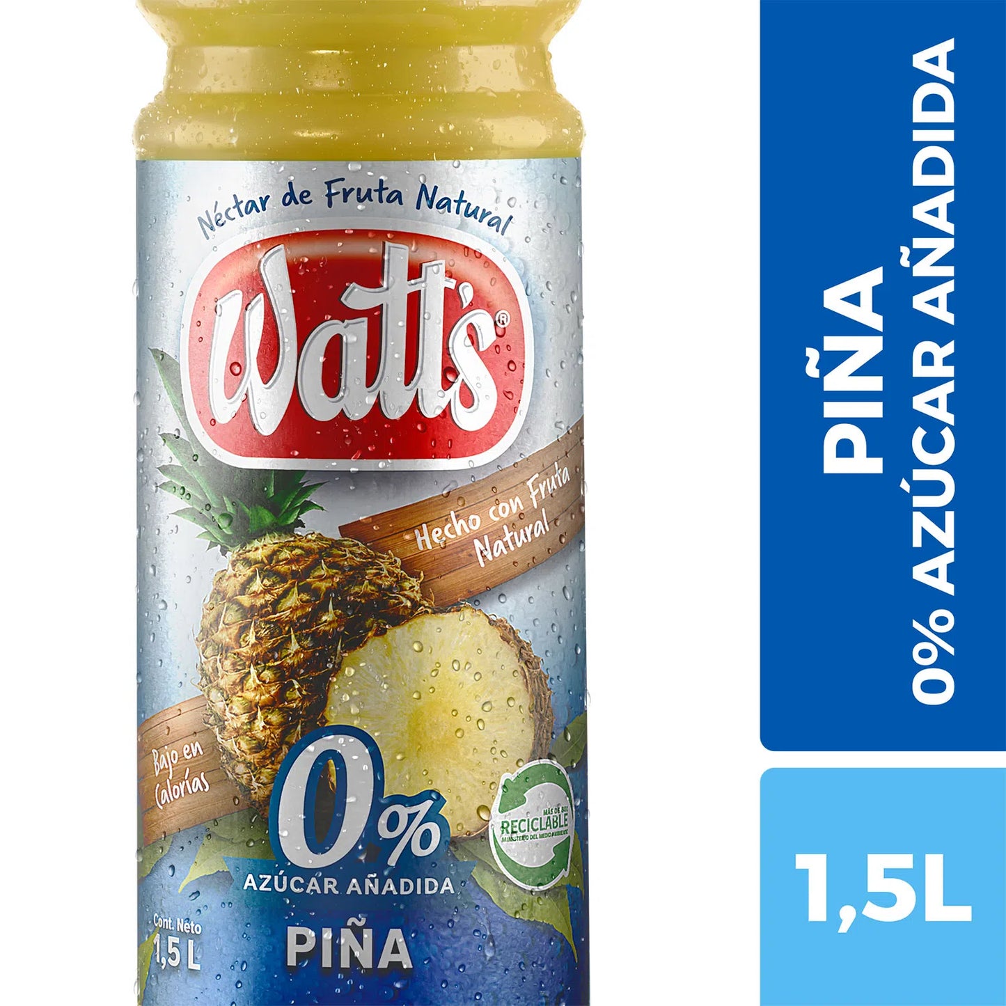 Jugos Watts 1.5L jugo chileno refrescante.