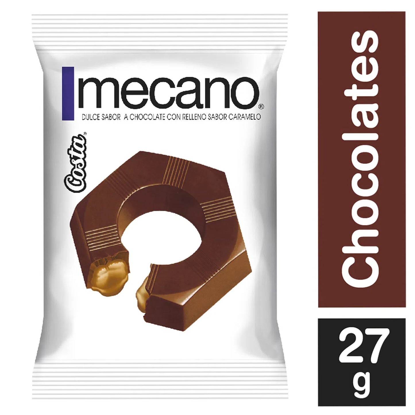 Chocolate mecano relleno de manjar