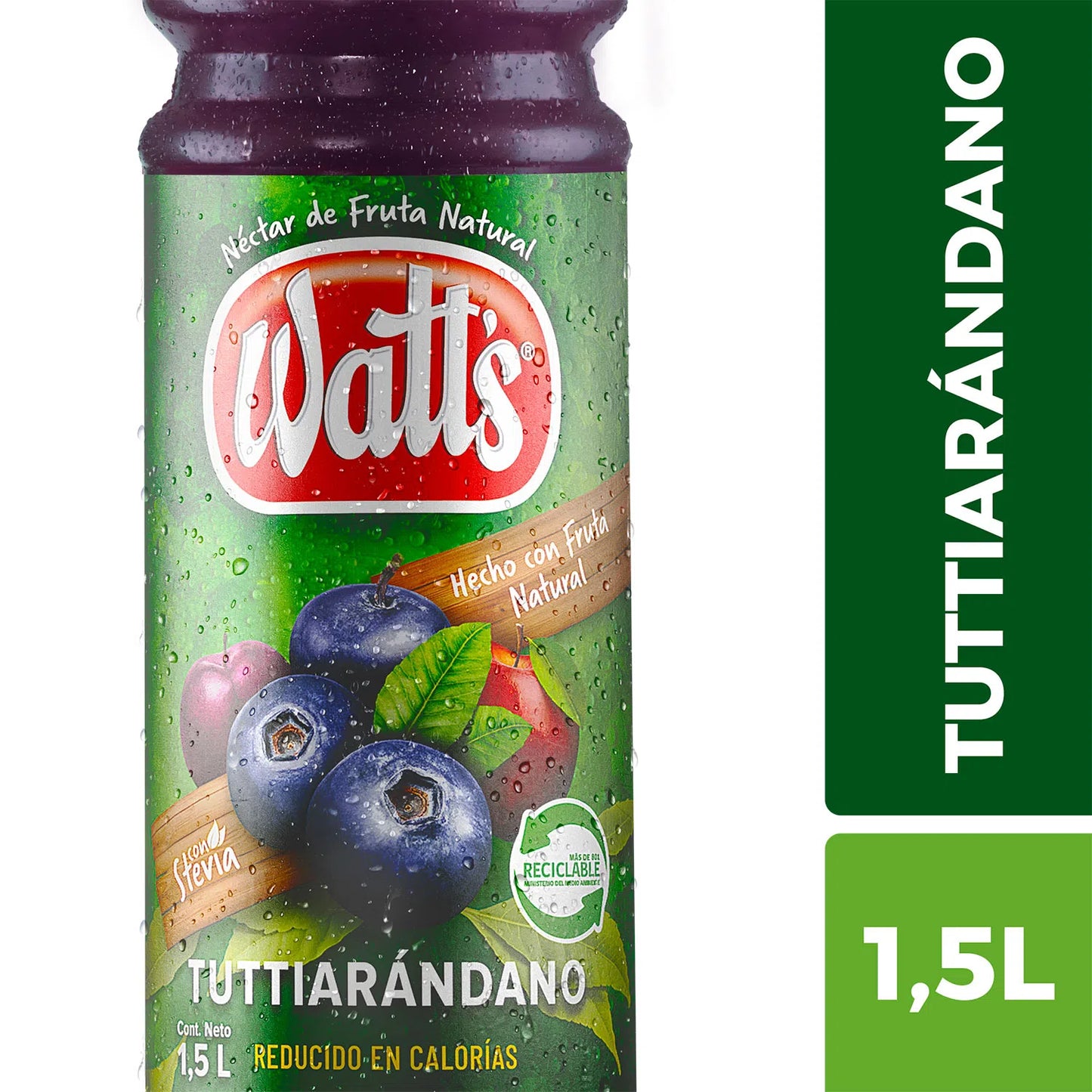 Jugos Watts 1.5L jugo chileno refrescante.