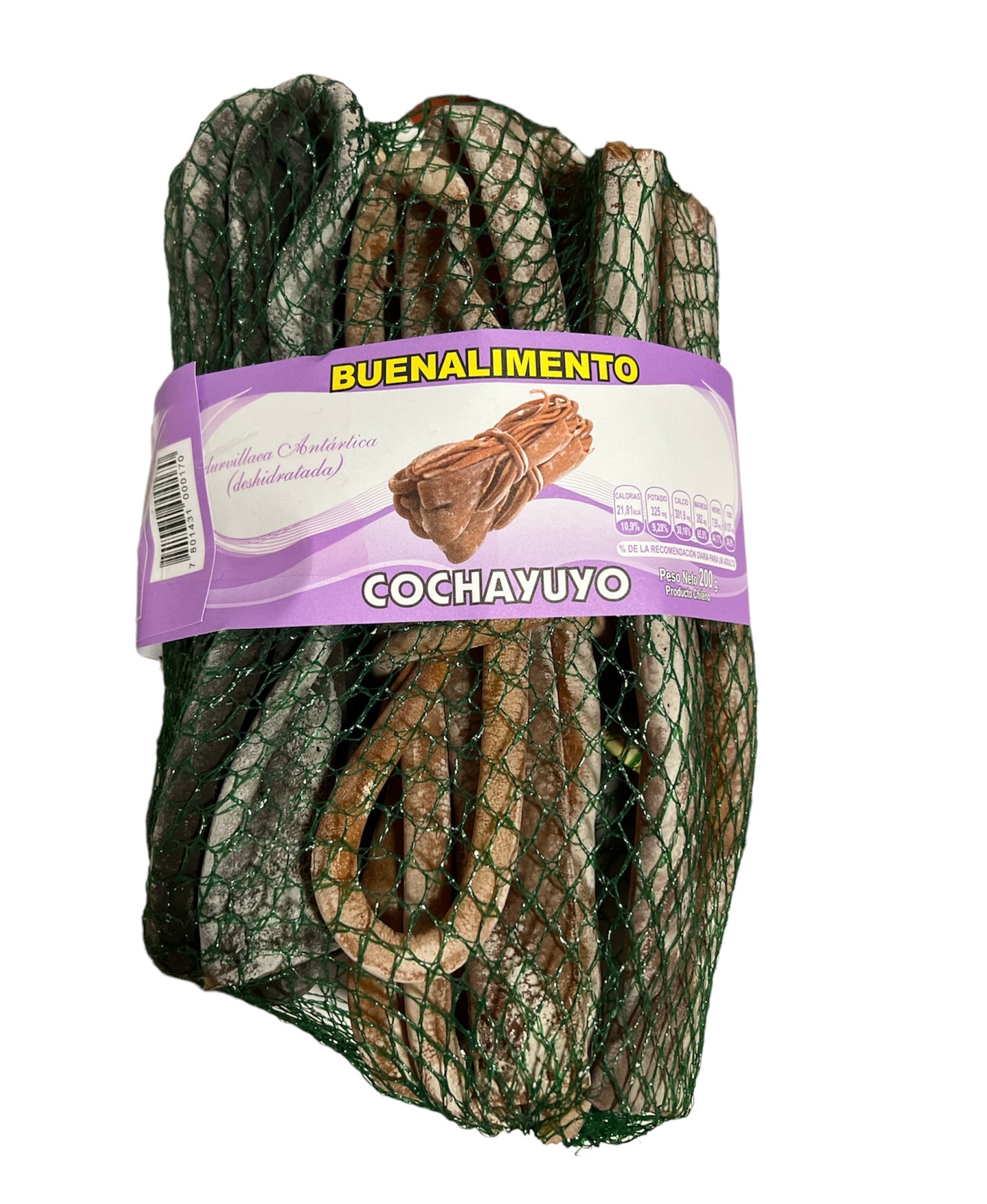 Cochayuyo Entero alga comestible chilena