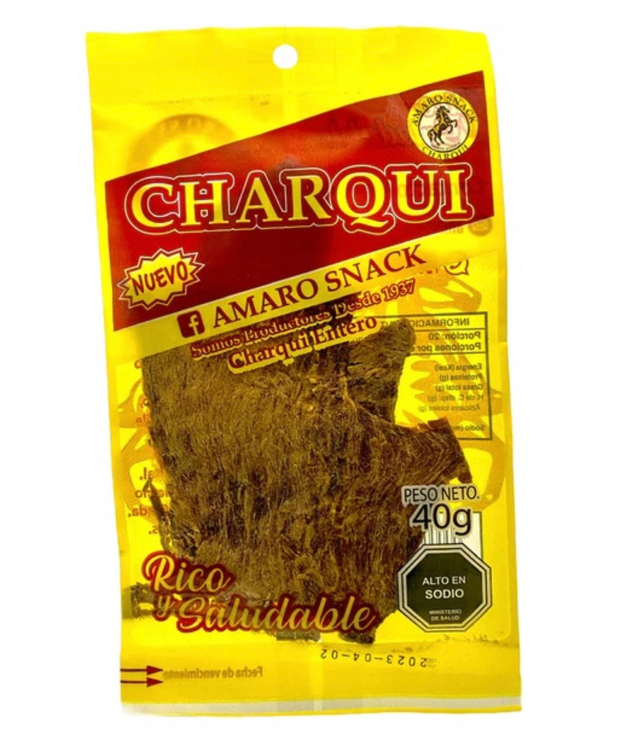 Charqui, amaro snack