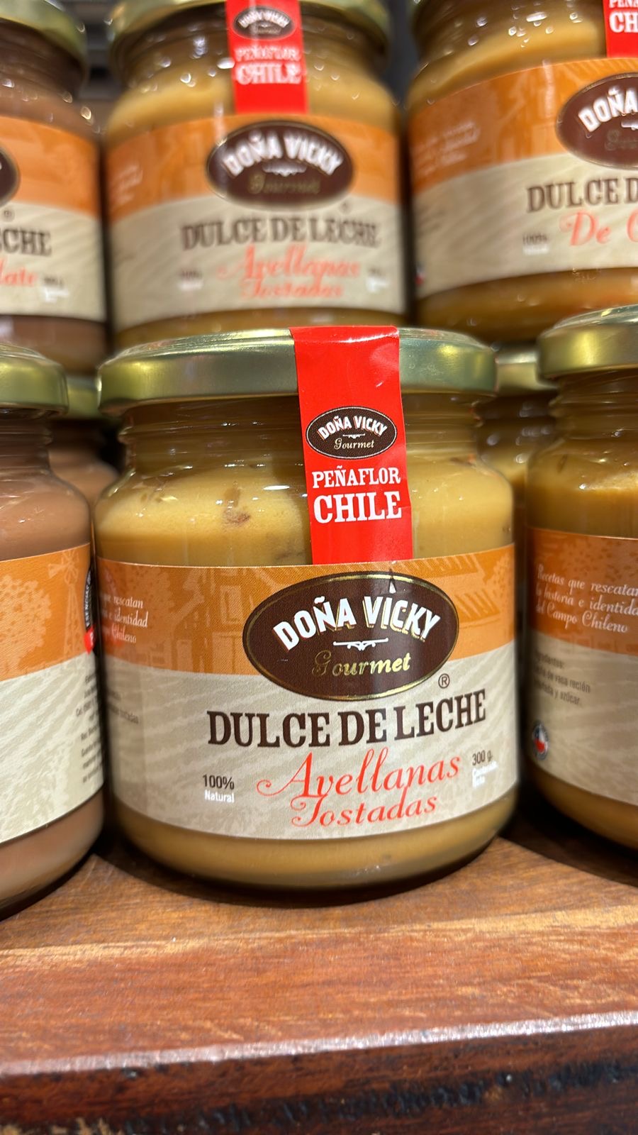 Dulce de leche de avellanas tostadas