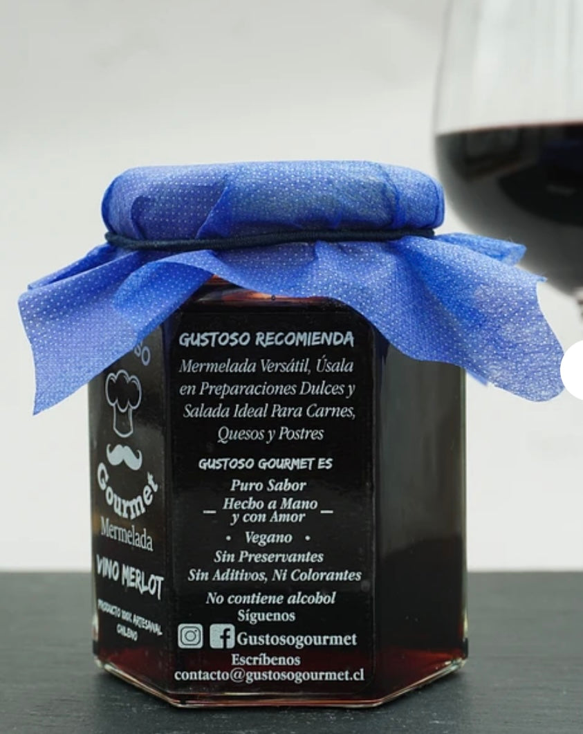 Mermelada Gourmet vino merlot 200gr