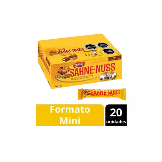 Mini Sahne nuss caja x 20 unidades