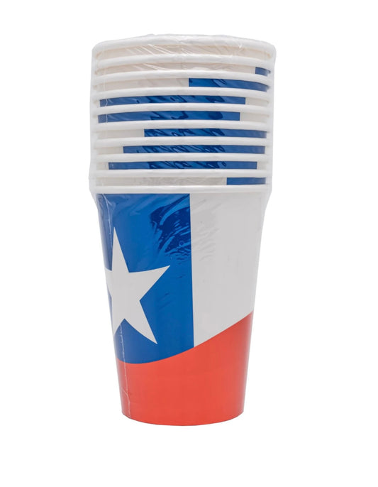 Vasos de Papel Fiestas Patrias – Pack de 10 unidades (12 oz)