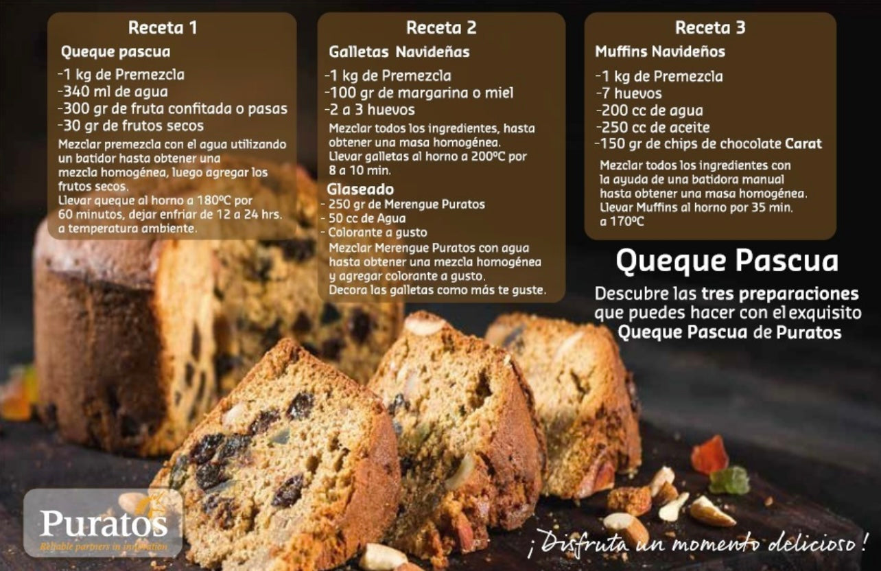 Queque de pascua Mezcla fácil 1kg