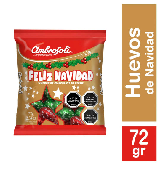 Huevitos de Navidad ambrosoli 72gr