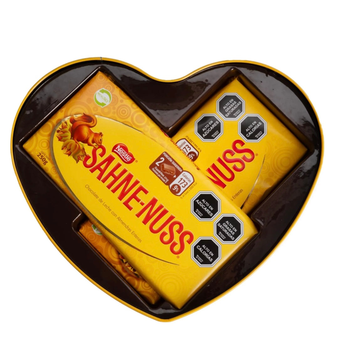 Sahne nuss lata de corazón 500gr