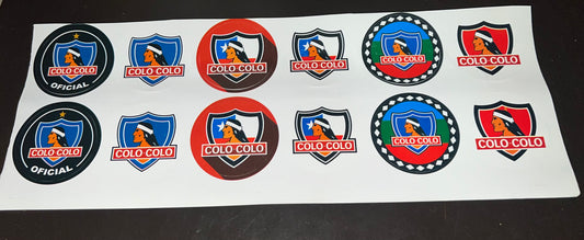 Stickers Colo Colo 12 unidades