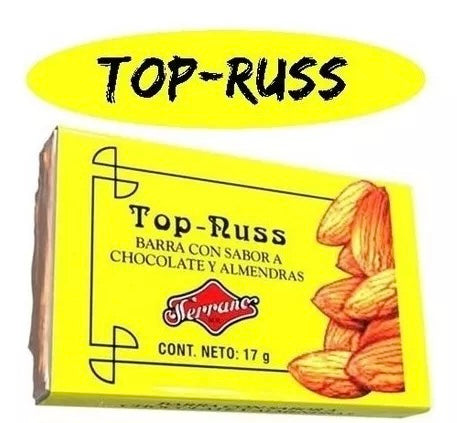 Chocolate top Russ, con sabor a chocolate y almendras