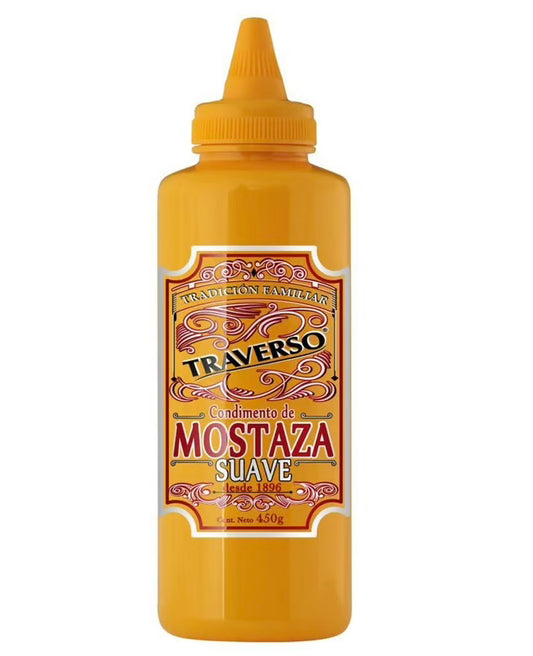 Mostaza suave traverso 450gr