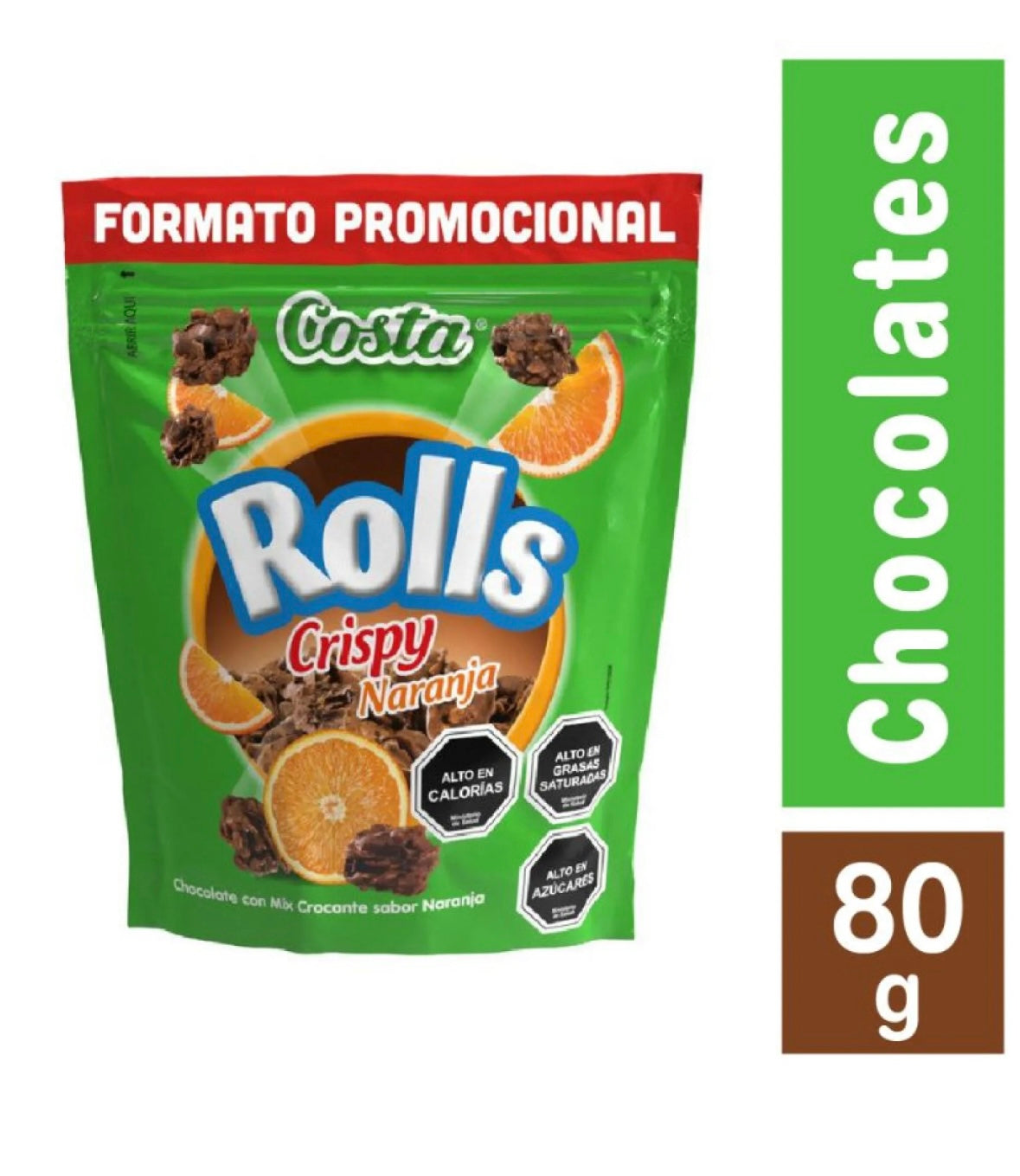 Rolls crispy naranja 80gr