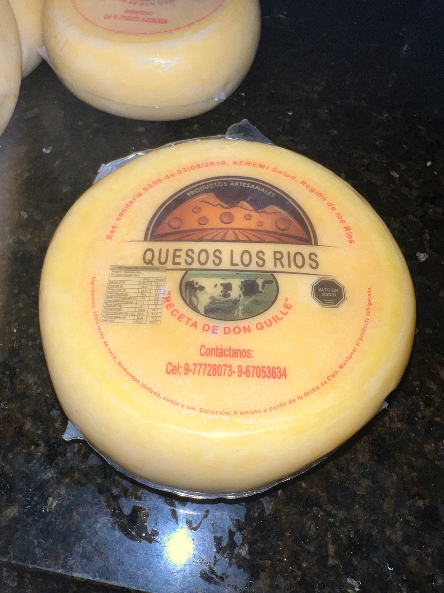 Queso Chanco los Ríos 1kg aprox