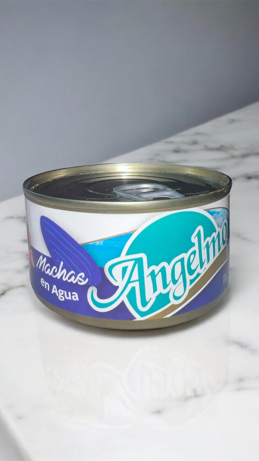 Machas Angelmo en Agua, Enlatadas, Alto Omega-3, 190g Peso Neto