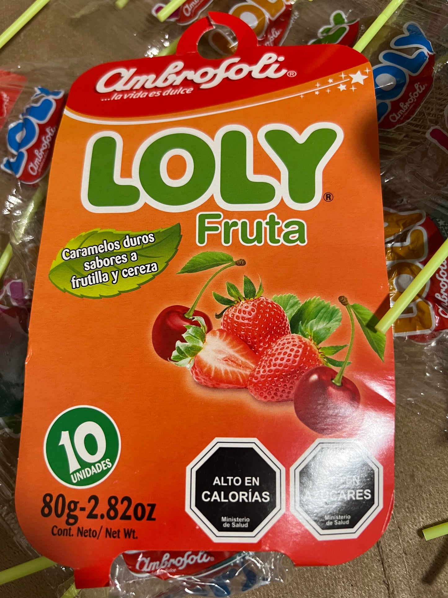 Loly frutales, 10 unidades