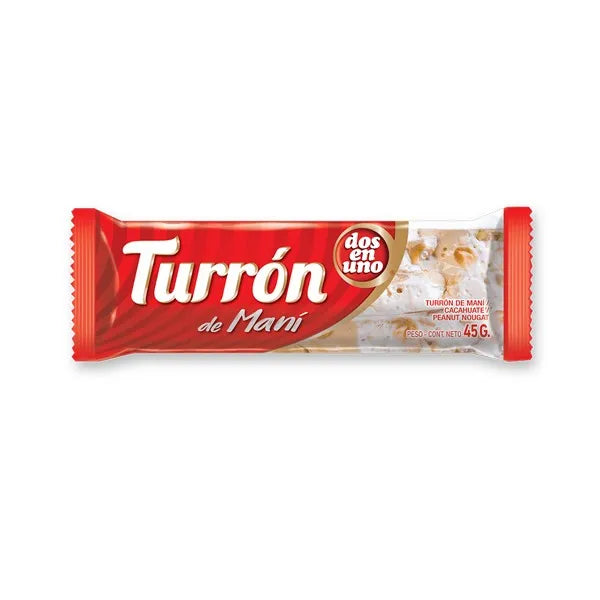 Turrón de maní dos en uno