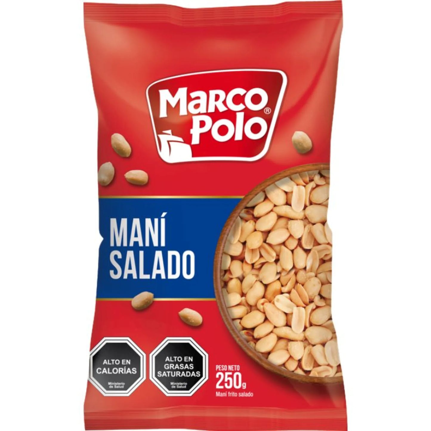 Maní salado Marco polo 250gr