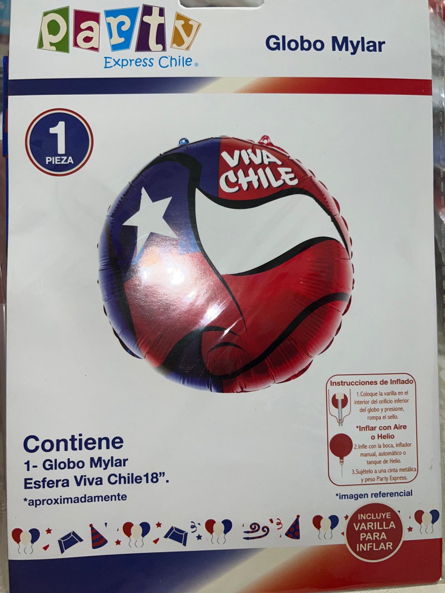 Globo viva Chile 18”