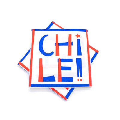 Servilletas diseño de Chile x 20u