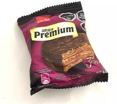 Alfajor premium 3 capas calaf 60gr