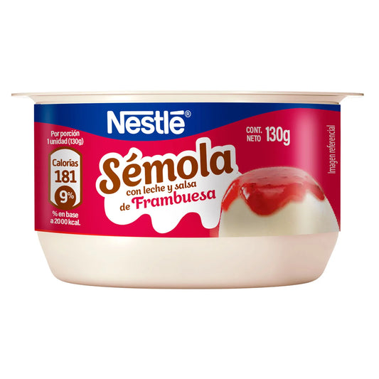 Sémola frambuesa postre Nestlé