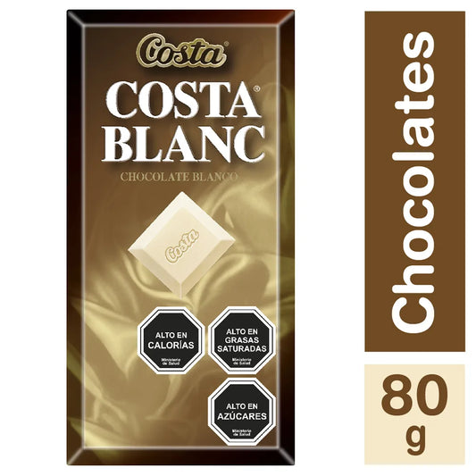 Chocolate Costa blanc 80gr