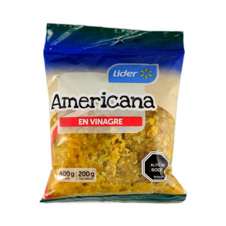 Salsa americana en vinagre, Líder 400gr